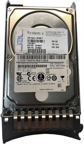 IBM 90Y8877 300GB 10000RPM SAS 6Gbps 2.5Gen2 Hot Swap HDD