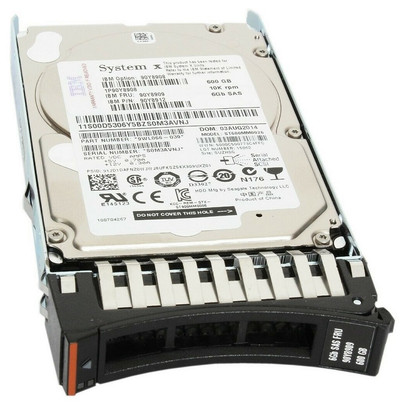 IBM 600GB SAS 6Gbps 2.5 SFF Gen2 Hot Swap Sed HDD with Tray for System X Servers