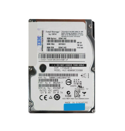 90Y9001 - IBM 600GB 10000RPM 2.5" SAS-6Gb HDD