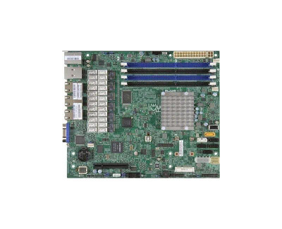 Supermicro A1SAM-2550F Intel Atom C2550 Chipset micro-ATX System Board for Socket 1283 - Motherboard for Servers