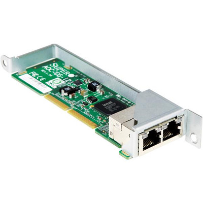 AOC-CG-I2 - SuperMicro Dual-Ports RJ-45 1Gbps Gigabit Micro-LP Server Network Adapter