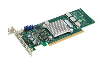 AOC-SLG3-4E4T-O - SuperMicro Quad Port Oculink PCIe 3.0 x16 NVMe HBA
