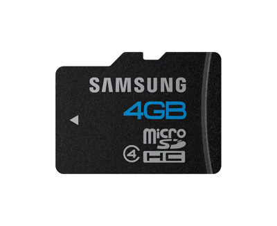 Samsung 4GB High Speed SDHC microSD Flash Memory Card for digital cameras and smartphones