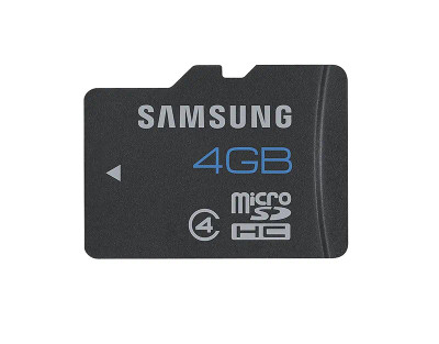 Samsung 4GB microSD Flash Memory Card MM8GR04GUBCY-2MA00 for digital cameras and smartphones