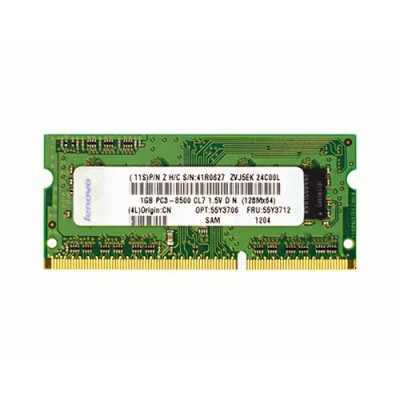 41R0627 - IBM 1GB DDR3-1066MHz PC3-8500 204-Pin SoDIMM Memory