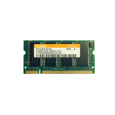 Hynix 512MB PC3200 DDR-400MHz SoDimm Memory Module for Laptops