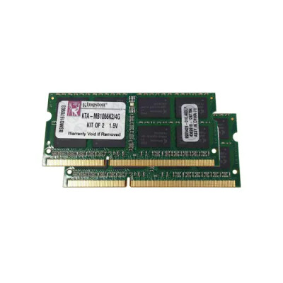 Kingston 4GB DDR3-1066MHz Memory Kit for SoDimm - KTA-MB1066K2/4GETR - Unbuffered CL7 - Compatible with laptops