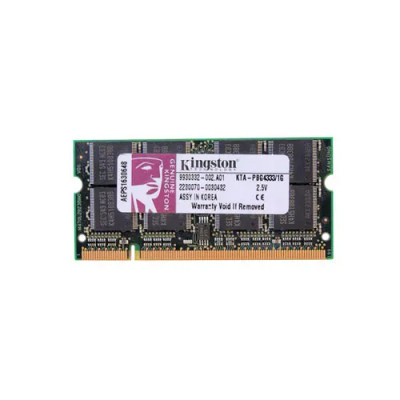 KTAPBG43331G - Kingston Technology 1GB DDR-333 PC2700 CL2.5 200-Pin SoDIMM