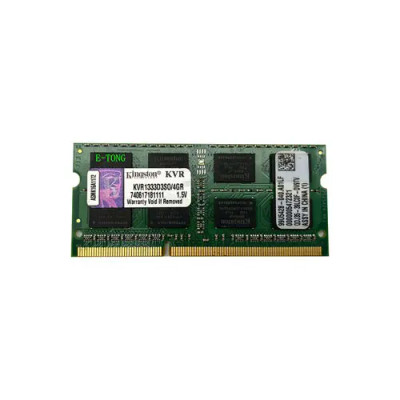 KVR1333D3SO/4GR - Kingston Technology 4GB DDR3-1333MHz CL9 204-Pin SoDimm Memory
