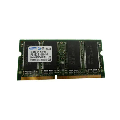 M464S3254HUS-L7A - Samsung 256MB 133MHz PC133 CL3 144-Pin SoDimm Memory