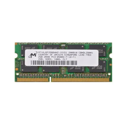 Micron 2GB DDR3-1066MHz PC3-8500 SoDimm Memory Module for Laptops