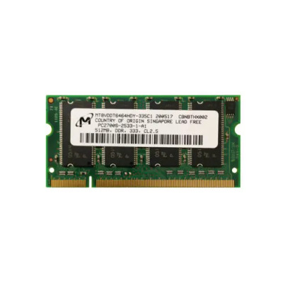 MT8VDDT6464HDY-335C1 - MICRON 512MB PC2700 DDR-333MHz 200-Pin SoDIMM Memory