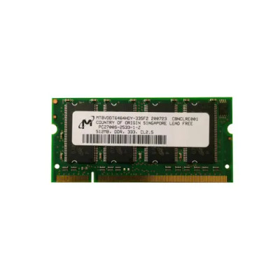 MT8VDDT6464HDY-335F2 - MICRON 512MB PC2700 DDR-333MHz 200-Pin SoDIMM Memory