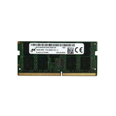 MTA18ASF2G72HZ-2G6E1ZK - MICRON 16GB DDR4-2666 ECC Unbuffered Dual-Rank SODIMM