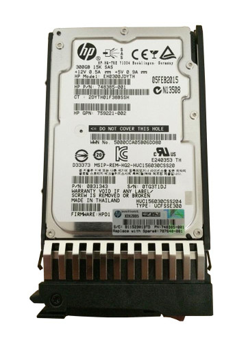J9F40A - HP 300GB 15000RPM SAS 12Gb/s 2.5" Hot-Plug HDD