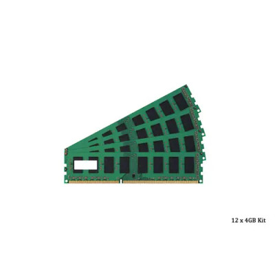 QG076AV - HP 48GB Kit 12x4GB PC3-12800 DDR3-1600MHz ECC Unbuffered CL11 UDIMM Dual-Rank Memory