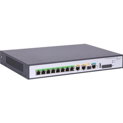 JH300A - HP FlexNetwork MSR958 1GbE and Combo 2GbE WAN 8GbE LAN Router 10 Ports Management Port 1 Slots Gigabit Ethernet 1U Rack-mountable