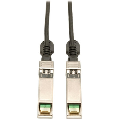 Tripp Lite 2.5M SFP+ 10Gbase-CU Twinax Passive Copper Cable SFP-H10GB-CU2-5M Compatible Black 8ft 8' - Direct attach cable - SFP+ (M) to SFP+ (M) - 8 ft - twinaxial - black
