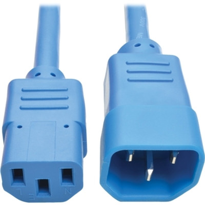 P004-003-ABL Tripp Lite 3ft 18 Awg C14 to C13 Extension Power Cord (Blue)