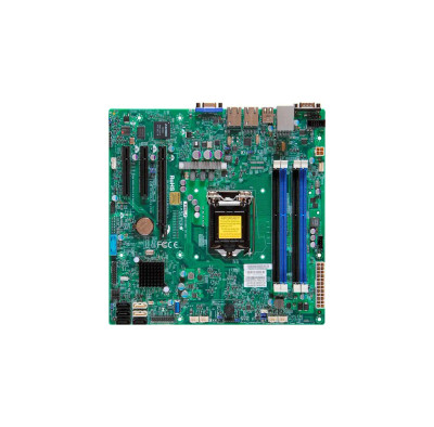 Supermicro X10SLL-F-B LGA1150 Server Motherboard, Intel C222 PCH, DDR3, SATA3, USB3.0, V/2GbE, MicroATX
