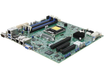 Supermicro X10SLM+-F-O LGA1150 Server Motherboard for Intel C224 DDR3 SATA3 USB3.0 MicroATX