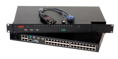 408964-001 - HP Server Console Switch with Virtual Media 2x16 KVM Switch 16 Ports Ps/2 Cascadable