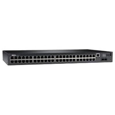 Dell Networking N2048 48-Port Gigabit Ethernet Switch Rack-mountable with 2 x 10 Gigabit SFP+ Ports for Data Centers