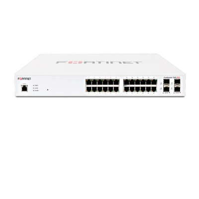 Fortinet FS-124E-POE L2+ Managed Poe Switch, 24GE + 4SFP, for Network Switching Applications