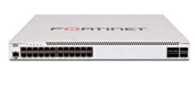 FS-524D - Fortinet 24-Port 1GbE RJ45 4 SFP+ 2 QSFP+ Layer 3 Network Switch