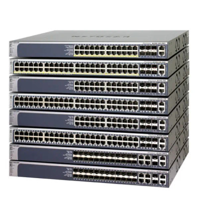 GSM7328FS-200NES - NetGear 24-Port SFP 4 Gigabit Layer 3 Managed Switch