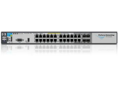 HP ProCurve 3500YL 24G-Power Intelligent Edge Ethernet Switch, 24 Ports, 10/100/1000Base-T LAN, 4x SFP, Expansion Slot
