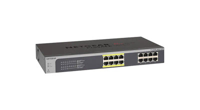 JGS516PE - NetGear 16-Port Gigabit PoE+ Managed Rack Network Switch
