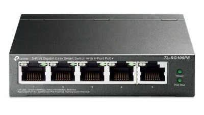 TL-SG1005P - TP-Link 5-Port Gigabit PoE+ Unmanaged Network Switch