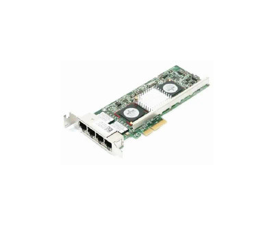 Dell BCM5709 Quad-Ports RJ-45 1Gbps Network Adapter for PCI Express x4 - Compatible with Dell servers