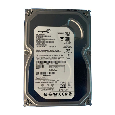 XT213 - Dell 250GB 7200RPM SATA 3.5" HDD