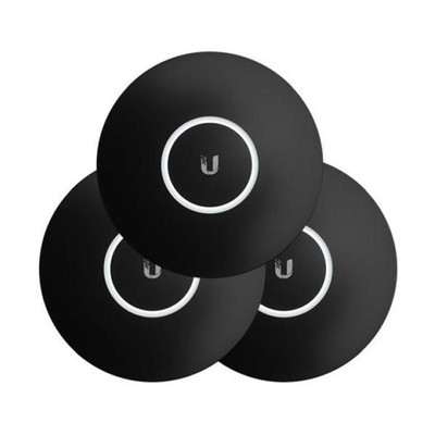 NHD-COVER-BLACK-3 - Ubiquiti Networks 3-Pack Black Network Skin UAP-nanoHD