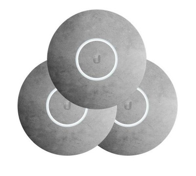 Ubiquiti UAP-nanoHD Concrete Skin 3-Pack for NHD-COVER-CONCRETE-3, compatible with Ubiquiti UAP-nanoHD, concrete design