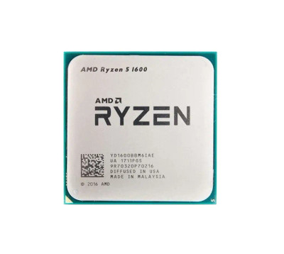 AMD Ryzen 5 1600 6-Core 3.20GHz Processor for Socket AM4 - YD1600BBM6IAE - Compatible with AM4 motherboards