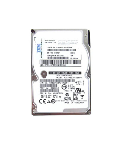 IBM 300GB 10000RPM SAS 2.5 Hard Drive for ProLiant DL360p Gen8 Servers