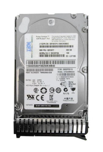 00FX877 - IBM 300GB 10000RPM SAS 12Gb/s 2.5" HDD