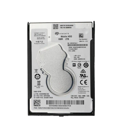 Lenovo 2TB 5400RPM SATA 6Gb/s 2.5 Hard Drive for Data Storage in Laptops