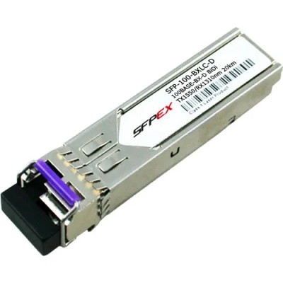 SFP-100-BXLC-D - Alcatel-Lucent 100Mbps 100Base-BX Single-mode Fiber 20km 1550nmTX/1310nmRX LC Connector SFP