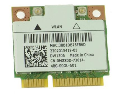 0MXX0D - Dell 802.11 b/g/n PCIe Half-Height Mini WLAN Card