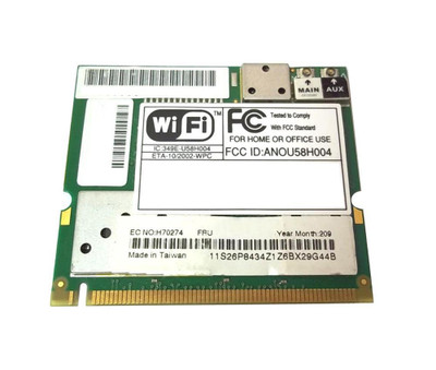 IBM 802.11b Mini-PCI Wireless Network Card for ThinkPad, part number 26P8522, compatible with ThinkPad laptops
