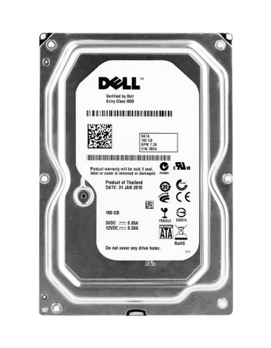 Dell 160GB 7200RPM SATA 3Gb/s 16MB Cache 2.5 Hard Drive for ProLiant DL360p Gen8 Servers