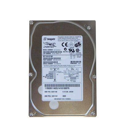 02K1141 - IBM 9.1GB 10000RPM Ultra Wide SCSI 3.5" HDD