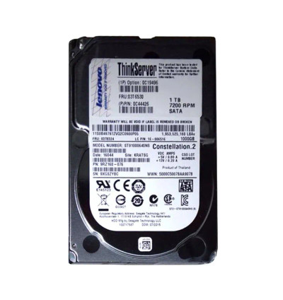 03T6530 - Lenovo 1TB 7200RPM SATA 6Gb/s 2.5" Hot Swap HDD