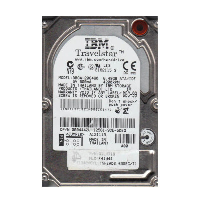 Dell 6GB 4200RPM ATA/IDE 2.5 Hard Drive for Storage in Laptops