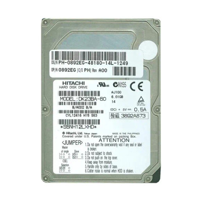 0892EG - Dell 6GB 4200RPM IDE/ATA 2.5" HDD