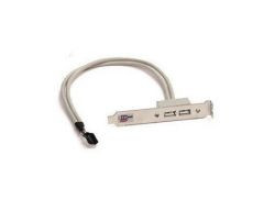 Supermicro 2-Port USB 2.0 Cable CBL-0083L 0.4m with Bracket for Servers
